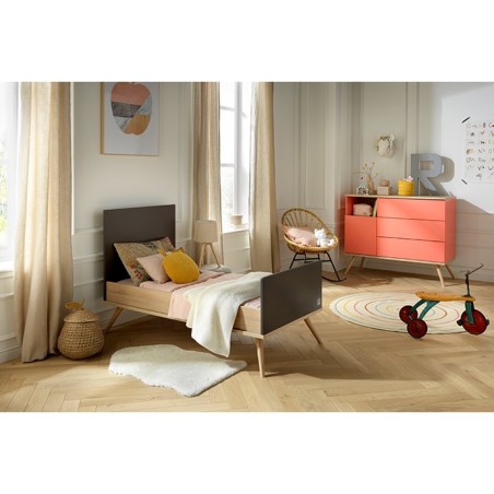 Commode 1 porte 3 tiroirs 1 niche version Corail Boréale