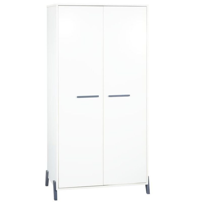 Trio lit 120x60 + commode + armoire Joy Gris