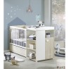 DUO LIT CHAMBRE TRANSFORMABLE + ARMOIRE SMILE HETRE CENDRE