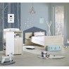 DUO LIT CHAMBRE TRANSFORMABLE + ARMOIRE SMILE HETRE CENDRE