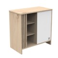 Duo lit 140x70 + commode Tokyo Blanc