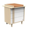 Duo lit 140x70 + commode Nature