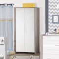 Armoire 2 potes Pure Blanc & Silex