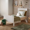 Duo lit 140x70 + commode Eleonore Blanc