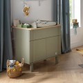 Duo lit 140x70 + commode Eleonore Kaki