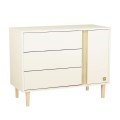 Commode bébé 3 tiroirs 1 porte Paloma