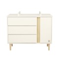 Commode bébé 3 tiroirs 1 porte Paloma