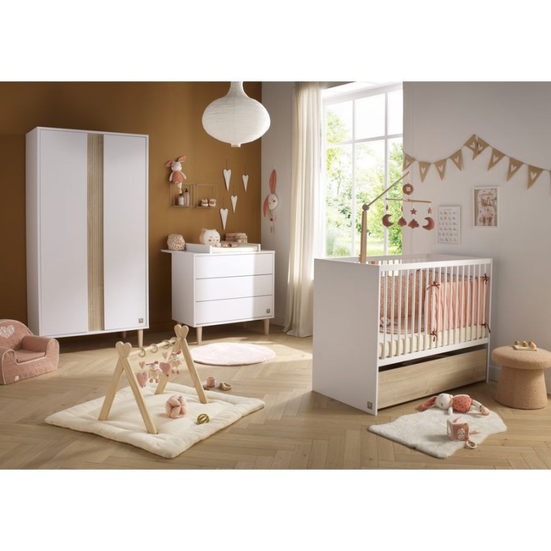 Commode bébé 3 tiroirs Paloma