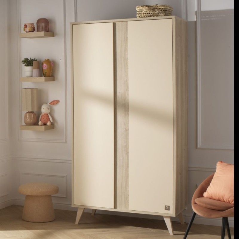 Armoire bébé 2 portes Mélinée