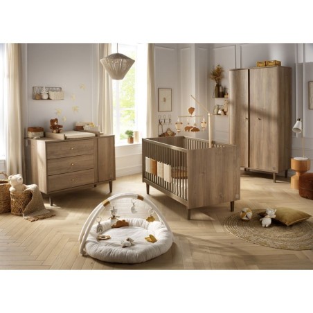 Armoire bébé 2 portes Mokka