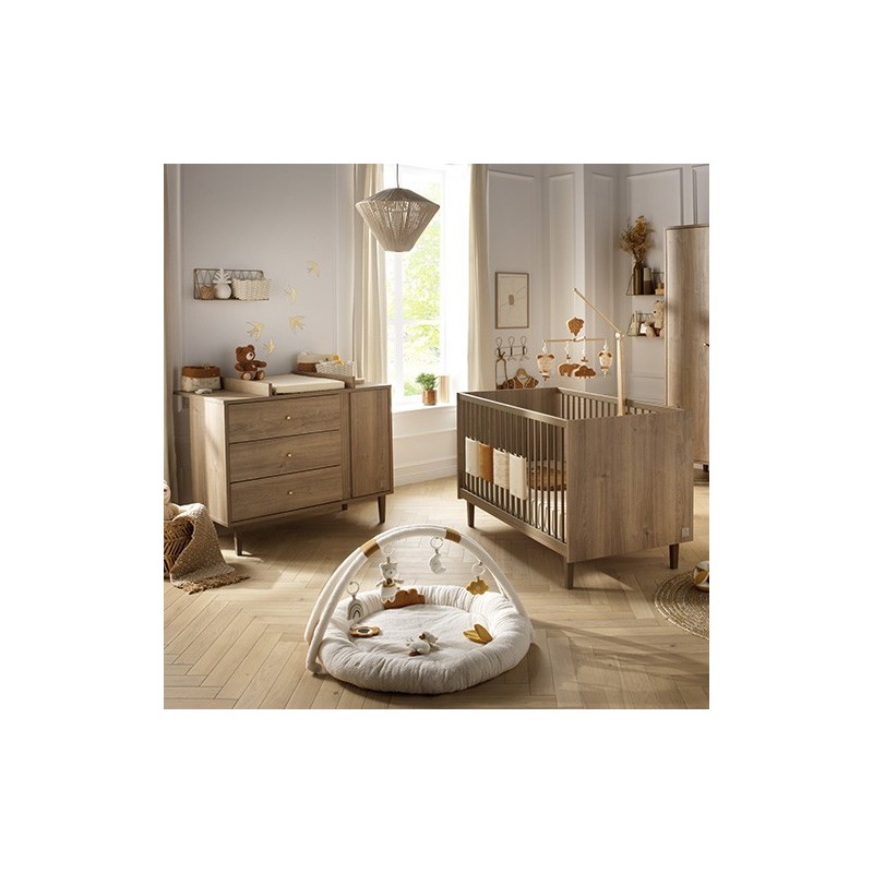 Duo lit 140x70+ commode Mokka