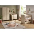 Duo lit 120x60cm + commode Paloma Bois