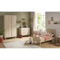 Duo lit 140x70cm évolutif + commode Paloma Bois