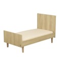 Duo lit 140x70cm évolutif + commode Paloma Bois