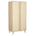 Trio évolutif lit 120x60cm transformable + commode + armoire Mélinée