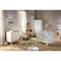 COMMODE 2 PORTES & 1 TIROIR ELEONORE BLANC